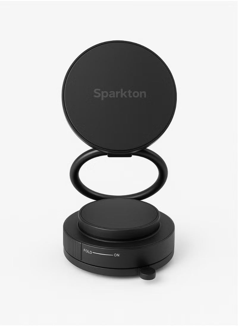 Sparkton Magnetic Phone Holder 360 Rotatable Suction Stand for iPhone Mobile Devices One Handed Mount Adjustable Phone Bracket for Car Desk