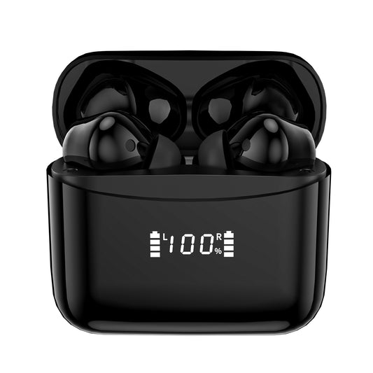 Sparkton A-One Pro ANC Wireless Earbuds | Bluetooth 5.4 | LED Display | Black