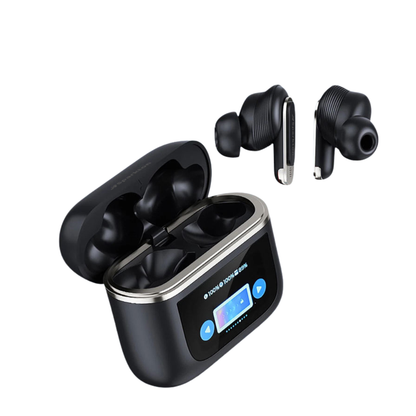 Sparkton True ANC Wireless Earbuds with LED Touch Screen, IP65 Waterproof & 32H Playtime