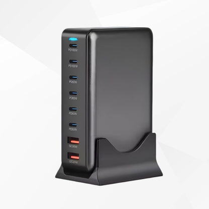 Sparkton Multi-Port Charger 500W Fast Charging Station USB-C & USB-A Power Delivery PD Charging Hub Quick Charge 3.0 Universal USB Charging Dock for Phones Tablets Laptops and More Portable 4-Port USB Charging Hub