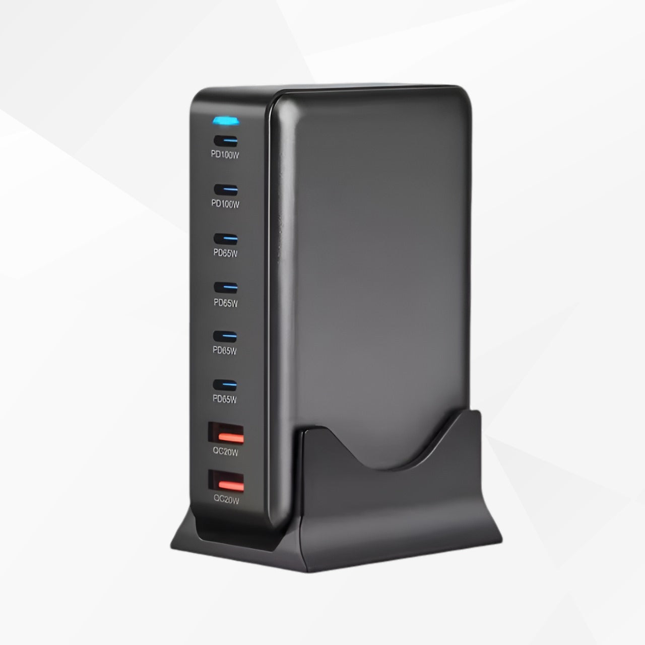 Sparkton Multi-Port Charger 500W Fast Charging Station USB-C & USB-A Power Delivery PD Charging Hub Quick Charge 3.0 Universal USB Charging Dock for Phones Tablets Laptops and More Portable 4-Port USB Charging Hub