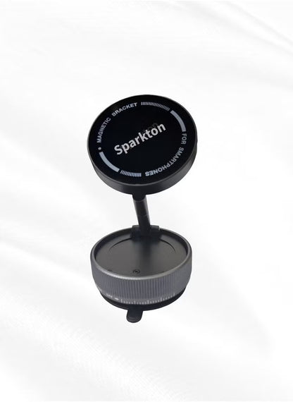 Sparkton Magnetic Phone Holder for Car Universal Car Mobile Holder Mount with Strong Suction Cup 360° Adjustable Dashboard Windshield Phone Bracket Stand Magnetic Car Mount for iPhone Android GPS Hands Free Calls Navigation Safe Driving