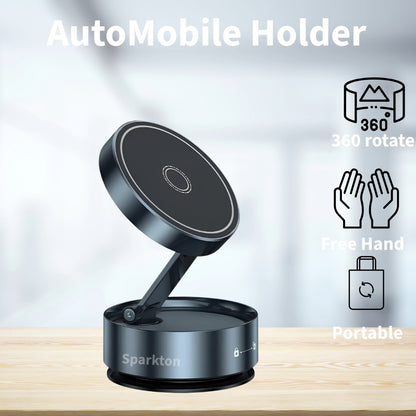 Sparkton Magnetic Car Phone Holder 360 Rotation Phone Mount Universal Magnetic Phone Mount for iPhone Android Hands Free Adjustable Secure Dashboard Car Mount