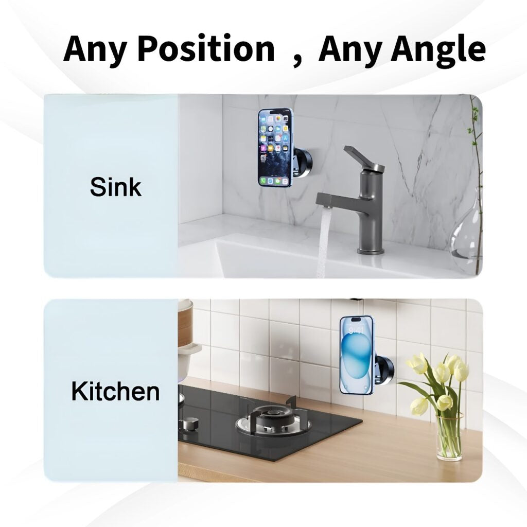 Sparkton Magnetic Car Phone Holder 360 Rotation Phone Mount Universal Magnetic Phone Mount for iPhone Android Hands Free Adjustable Secure Dashboard Car Mount