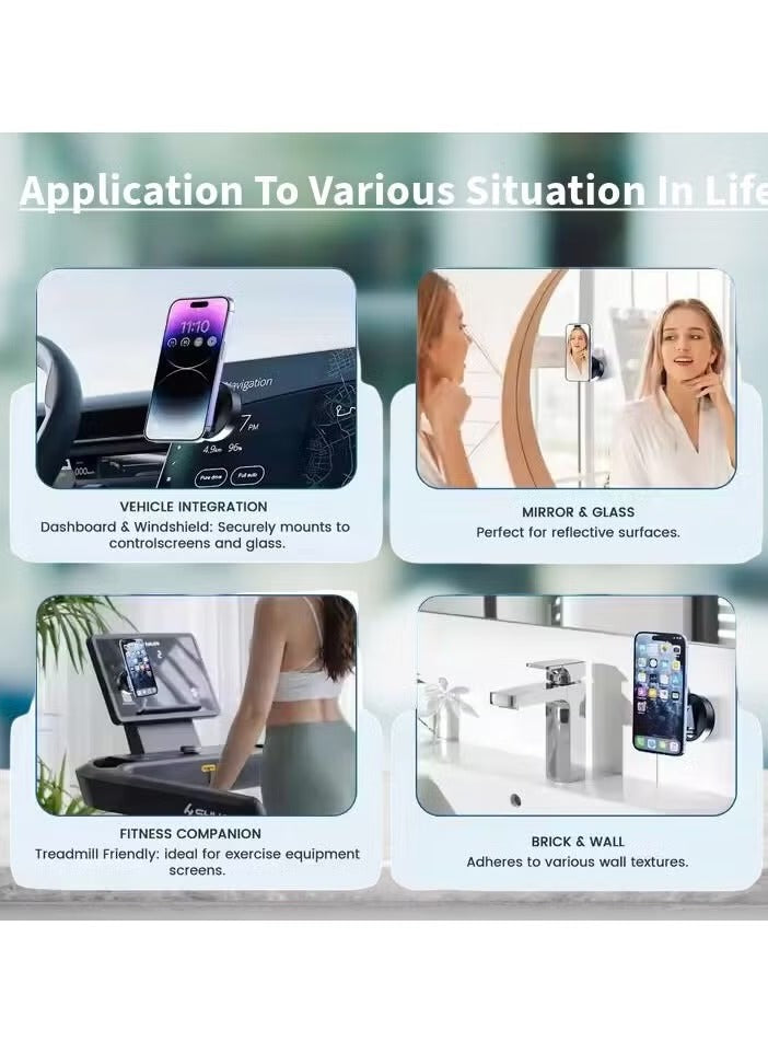 Sparkton Magnetic Car Phone Holder 360 Rotation Phone Mount Universal Magnetic Phone Mount for iPhone Android Hands Free Adjustable Secure Dashboard Car Mount