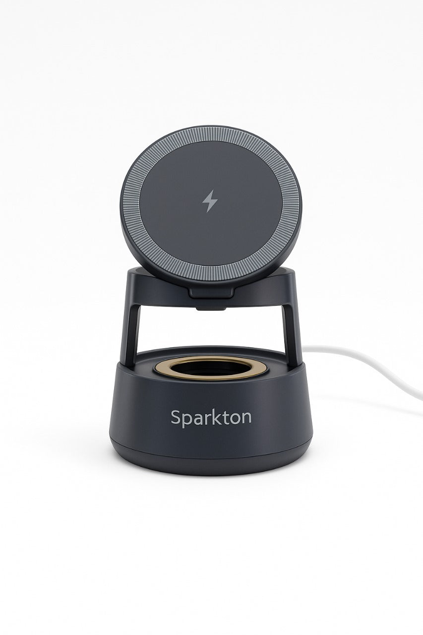 Sparkton 5 in 1 Wireless Charger Multi-Device Fast Charging Station for Smartphone Earbuds Smartwatch and More