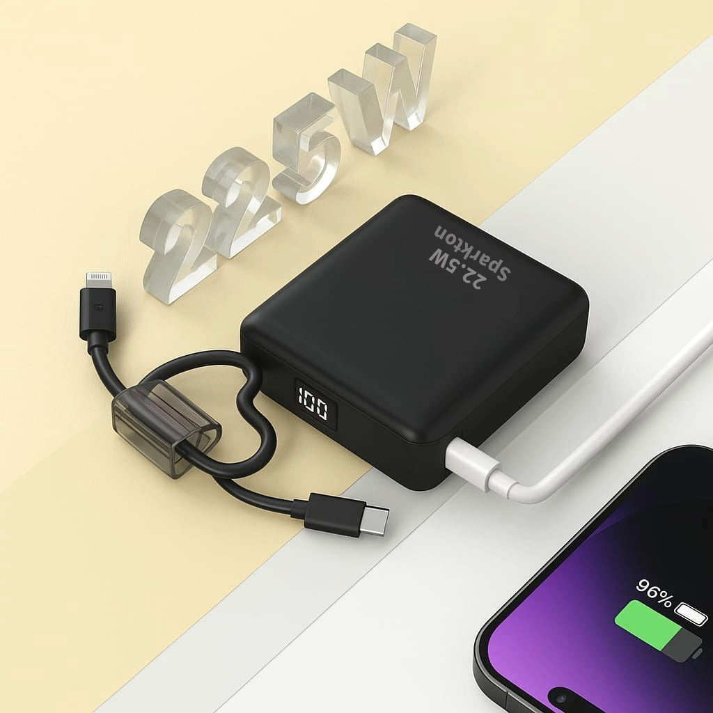 Sparkton 22.5W Super Quick Charge Power Bank 10000mAh Portable Charger with Dual USB Ports Fast Charging for Phones iPhone More