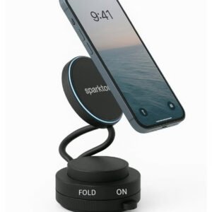 Sparkton 360° Rotatable Suction Car Phone Holder – Magnetic Dashboard & Desk Mount