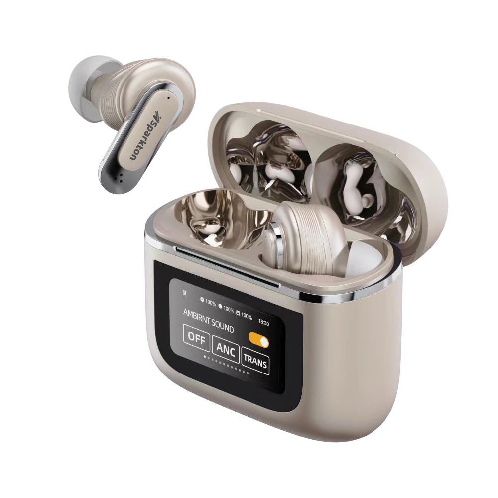 Sparkton True ANC Wireless Earbuds with LED Touch Screen, IP65 Waterproof & 32H Playtime - Image 3