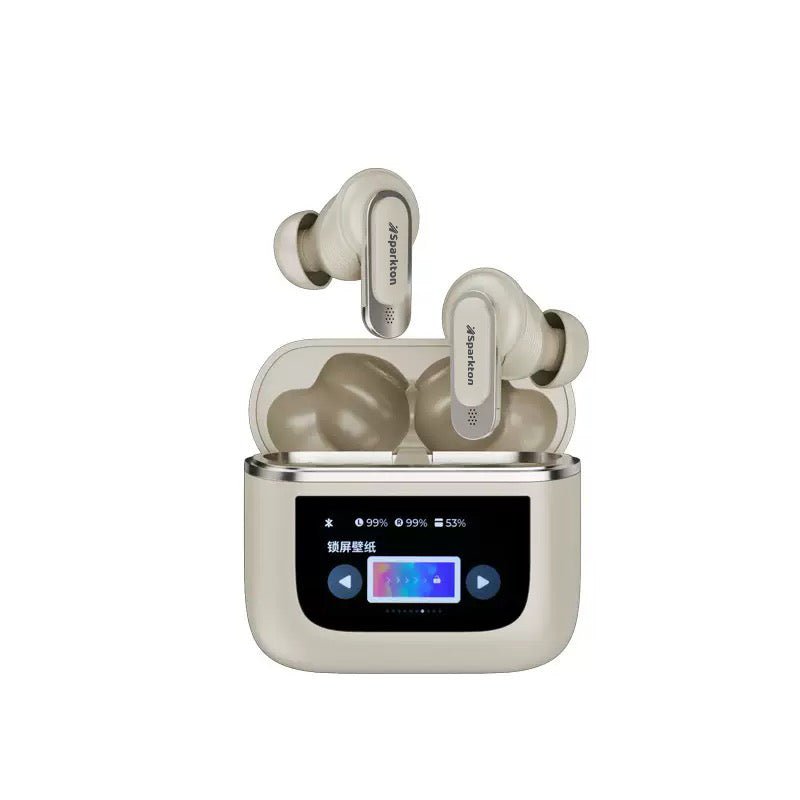 Sparkton True ANC Wireless Earbuds with LED Touch Screen, IP65 Waterproof & 32H Playtime - Image 2