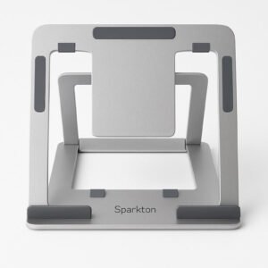 Sparkton Adjustable Aluminum Laptop Stand – Foldable Ergonomic Desk Stand for MacBook & Laptops