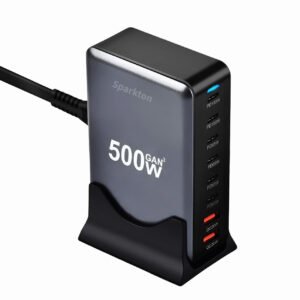 Sparkton 500W GaN Multi-Port Fast Charger | USB-C PD & Quick Charge Hub