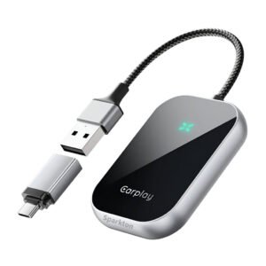 Sparkton Wireless CarPlay Adapter – Plug & Play Wireless Apple CarPlay & Android Auto Dongle