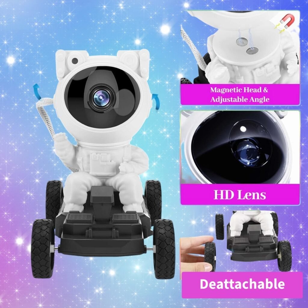 Astronaut Galaxy Projector, Night Light for Kids, Star Projector with Timer and Remote, Starry Nebula Ceiling LED Lights for Bedroom, Gifts for children - Image 3