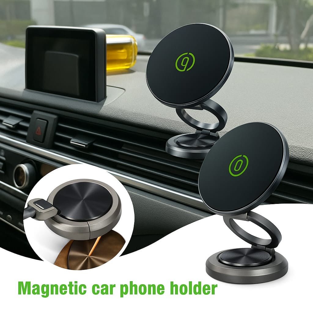 Magnetic Car Mobile Phone Holder Foldable Mount Stand Phone Holder for iPhone Xiaomi 13 14 15 - Image 3